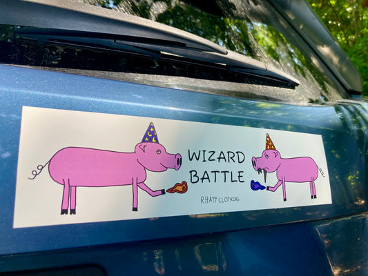 Wizard Battle Bumper Sticker