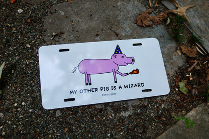Wizard Pig Vanity License Plate