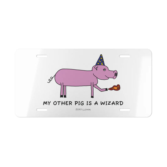 Wizard Pig Vanity License Plate